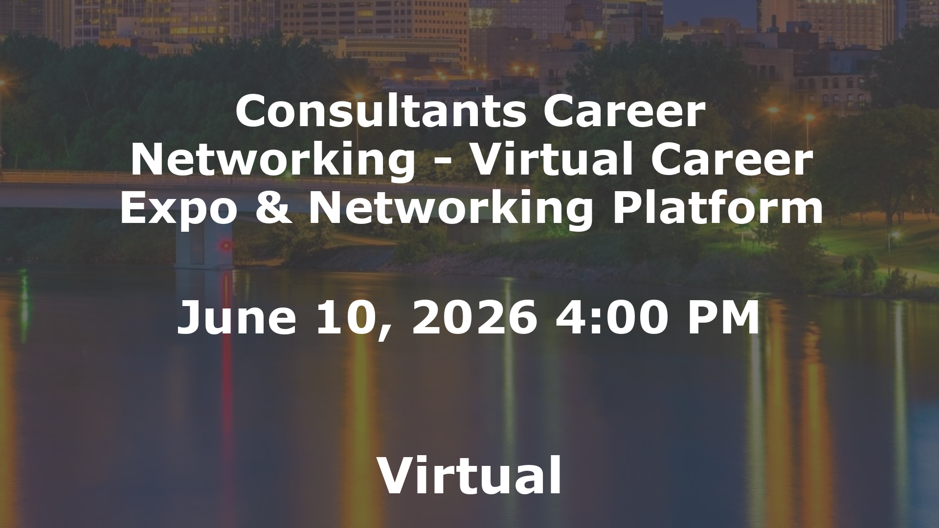 Consultants Career Networking - Virtual Career Expo & Networking Platform event image